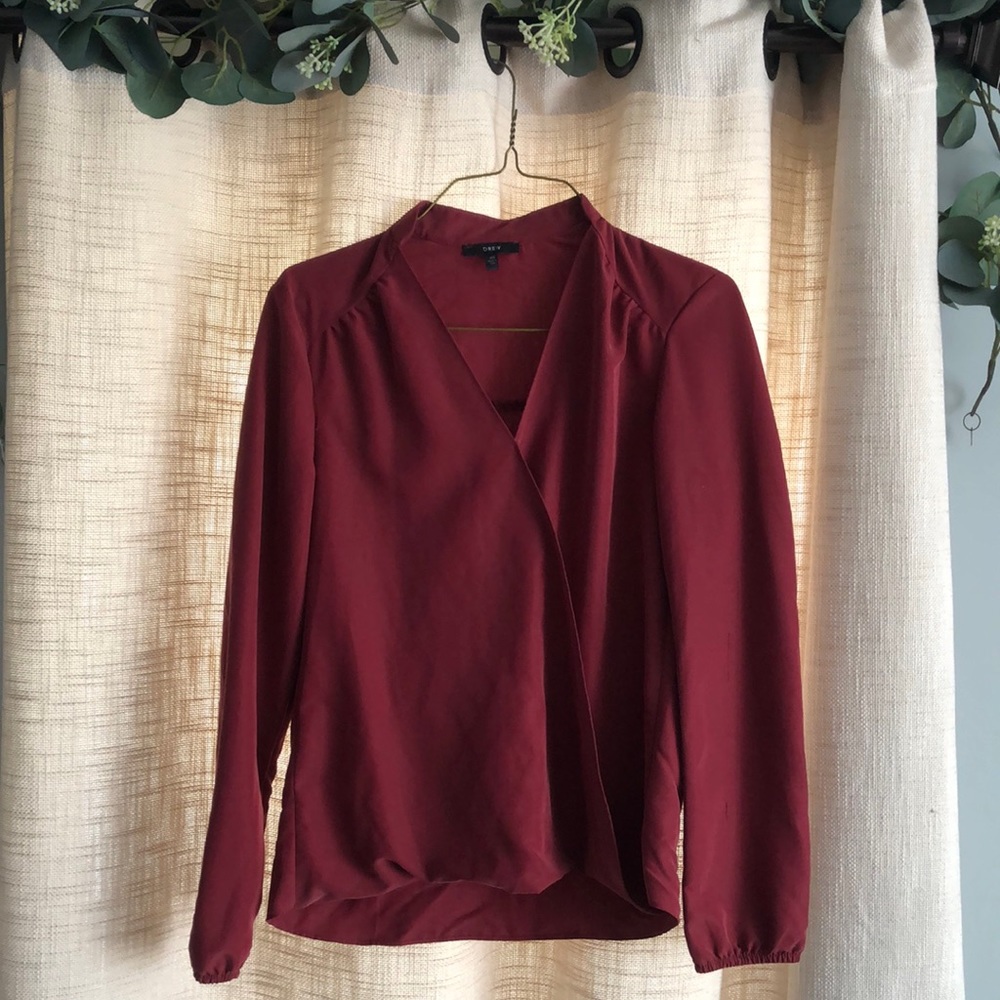 Drew, Brick Red Blouse, Size XS